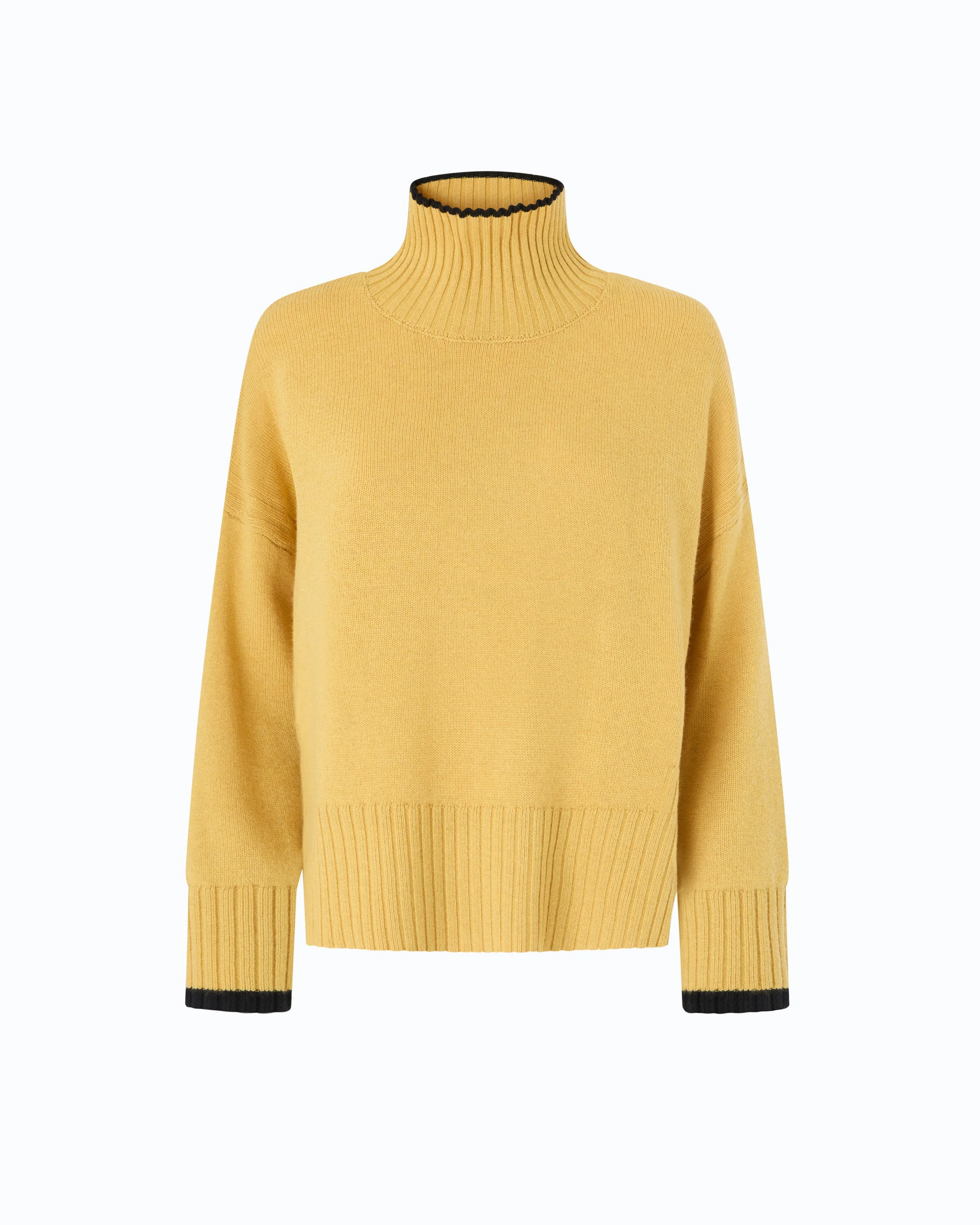 WOOL AND CASHMERE TURTLENECK SWEATER - 1