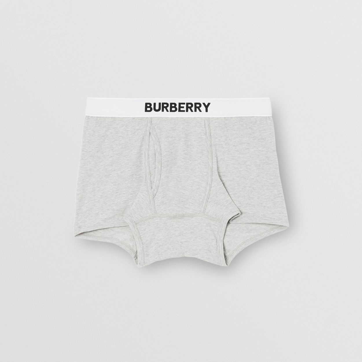 Logo Detail Stretch Cotton Boxer Shorts - 1