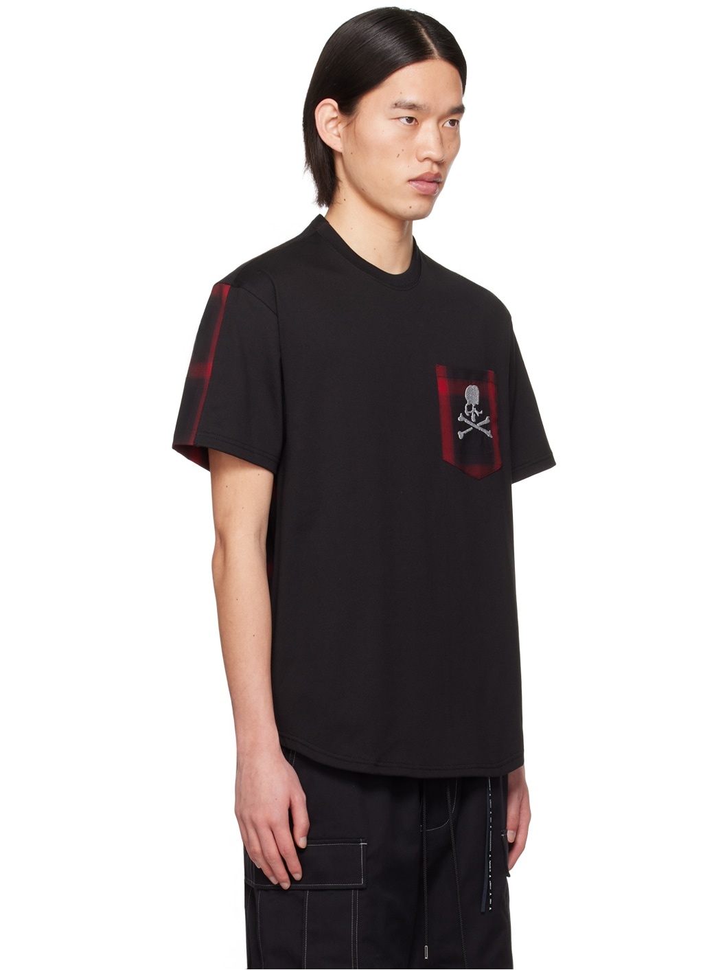 Black & Red Check T-Shirt - 2