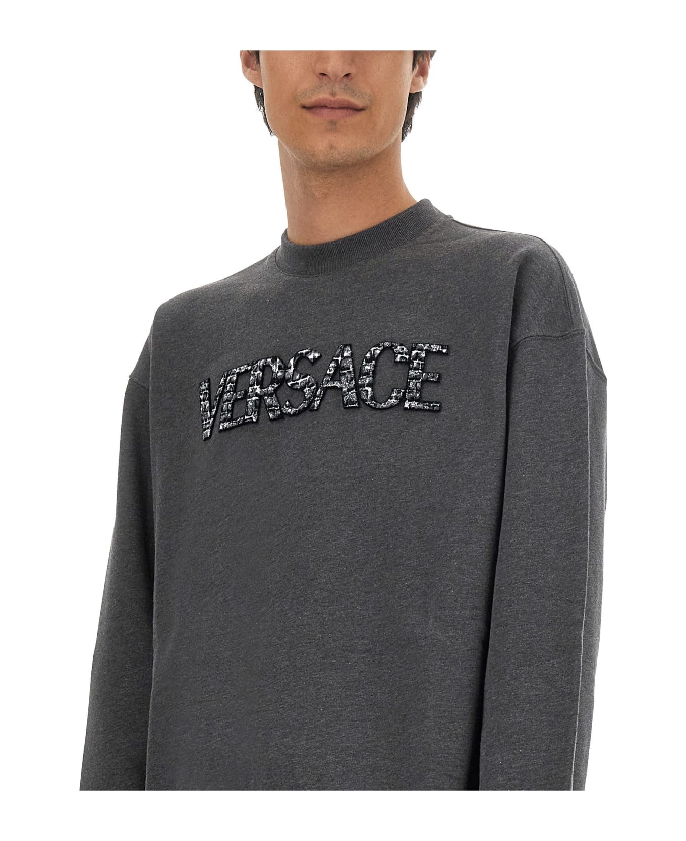 Sweatshirt With Crocodile Logo - 3