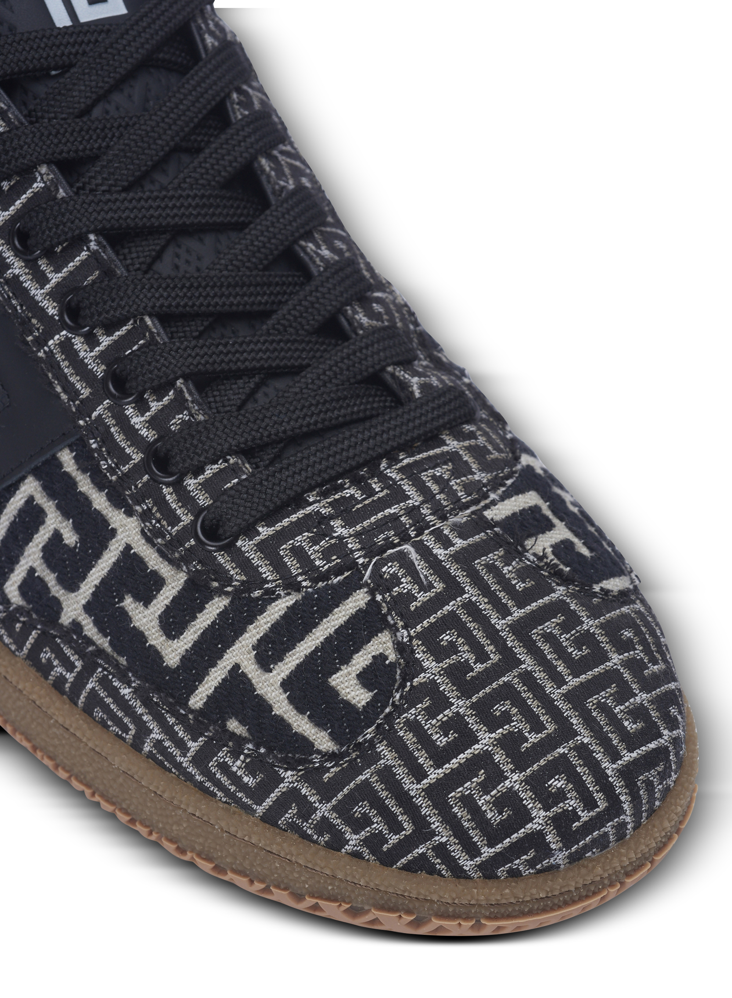 Balmain Swan trainers in PB Labyrinth jacquard - 6