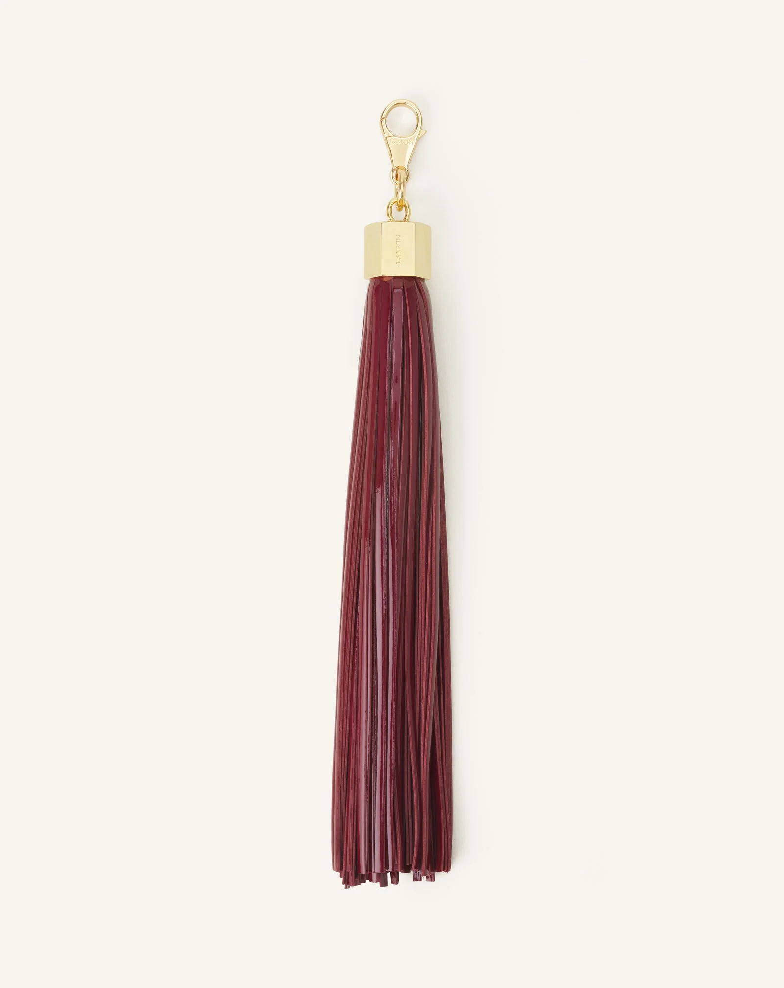 LEATHER POMPOM BAG CHARM - 1