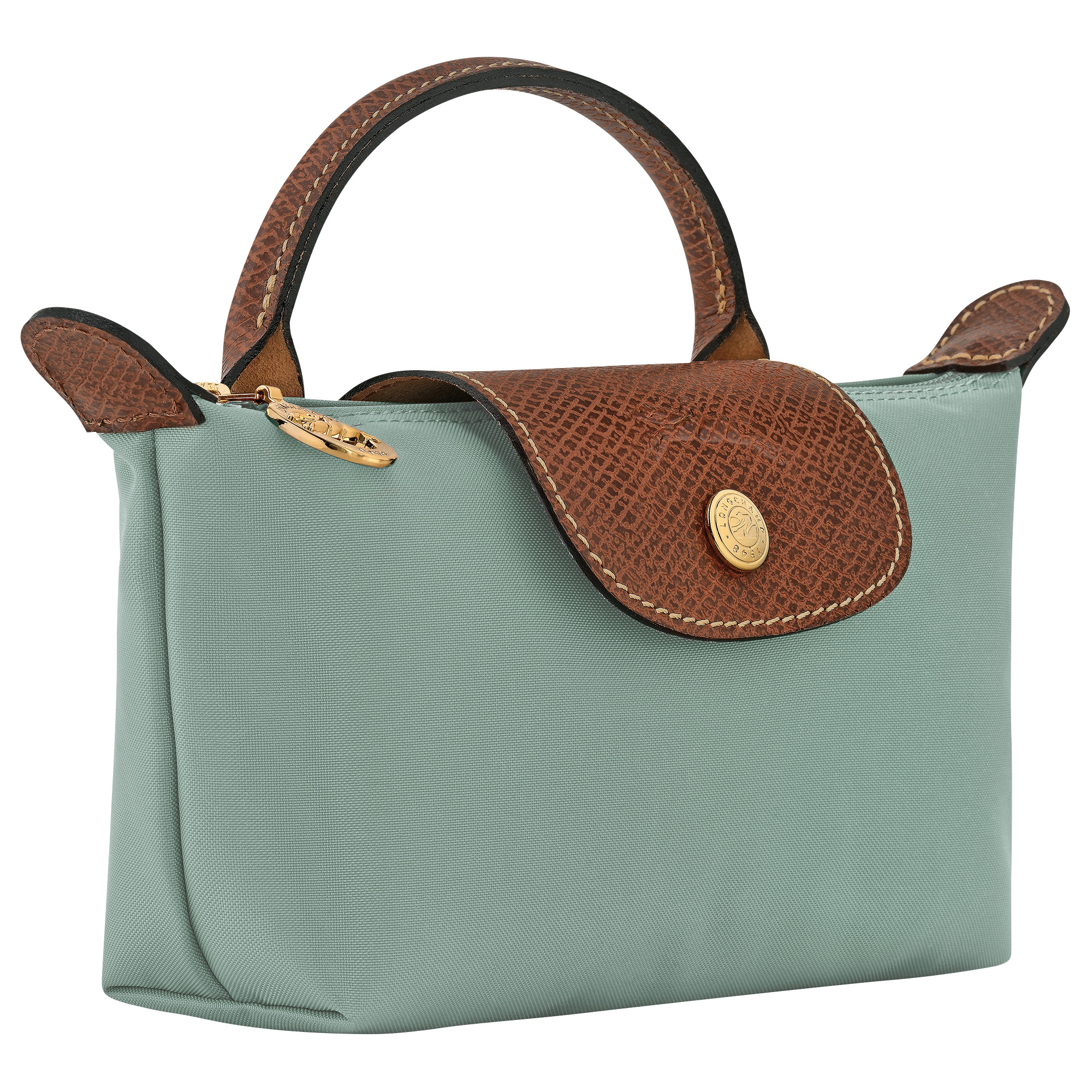 Le Pliage Original Pouch with handle Celadon - Recycled canvas - 3