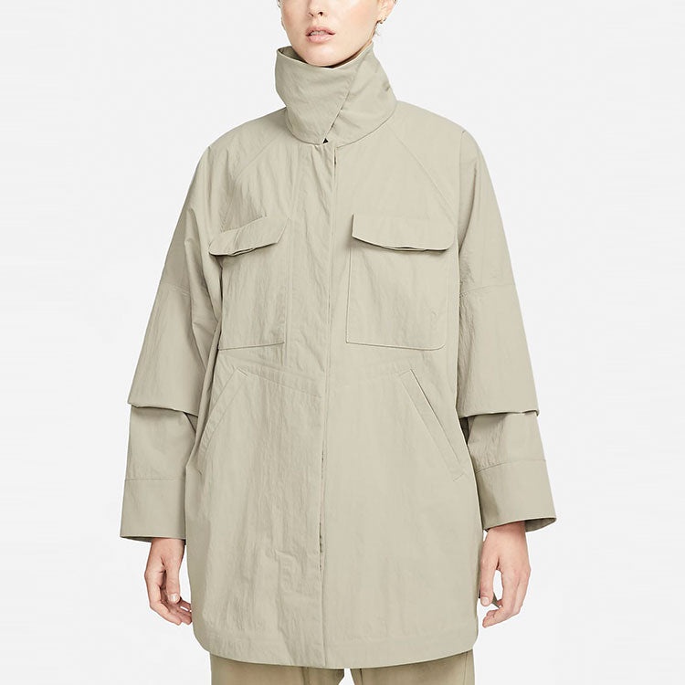 (WMNS) Nike ESC Series Solid Color Pocket High Collar Jacket DH2959-230 - 4