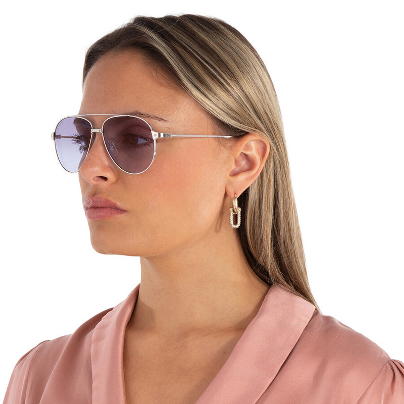 Cartier Cartier Violet Multi Treatment Pilot Ladies Sunglasses CT0298S 005 57 outlook