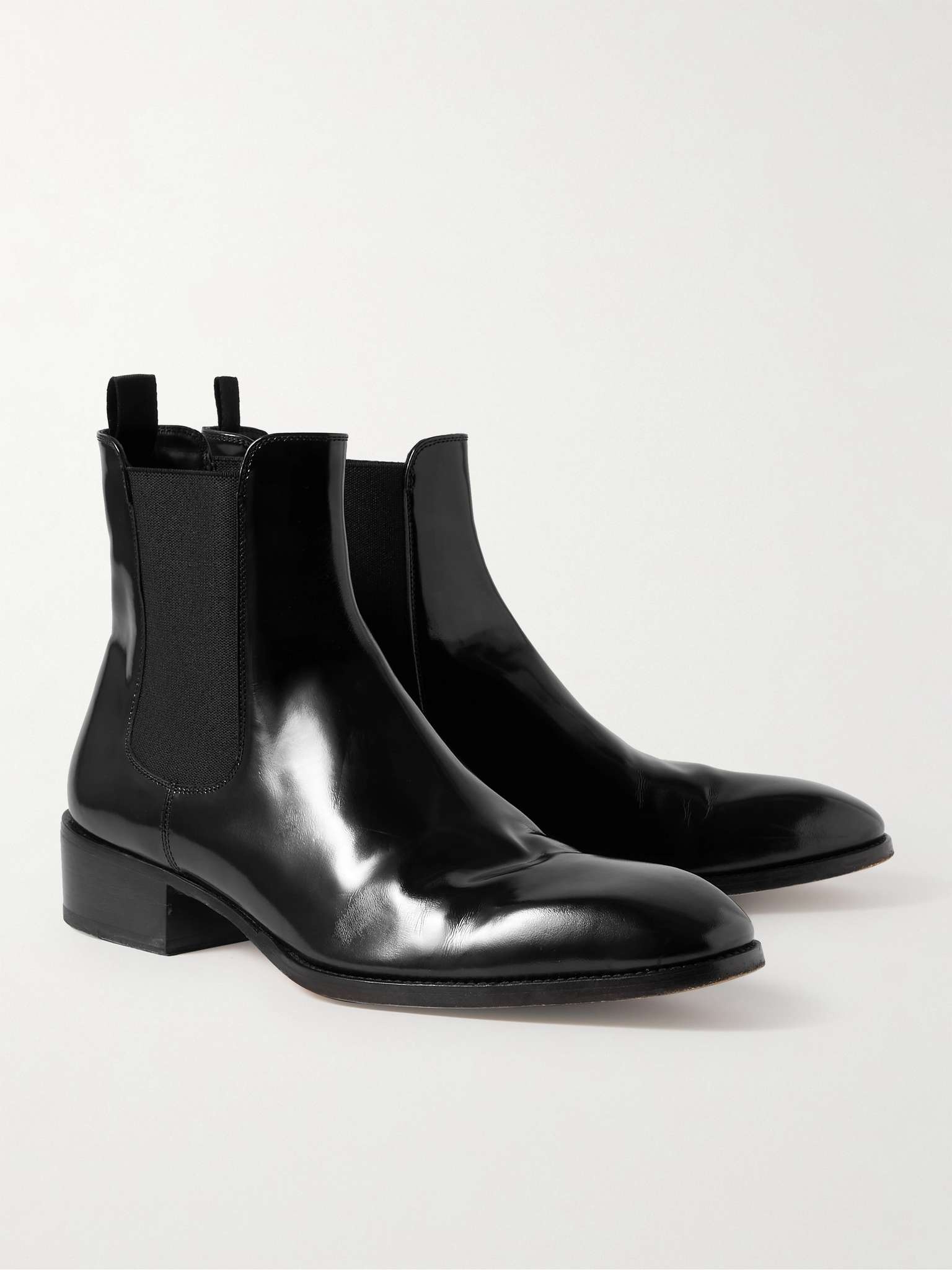 TOM FORD Alec Patent Leather Chelsea Boots REVERSIBLE