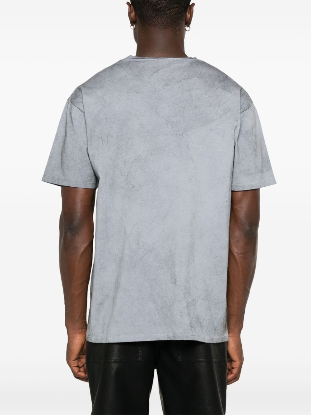 marbled-effect T-shirt - 4