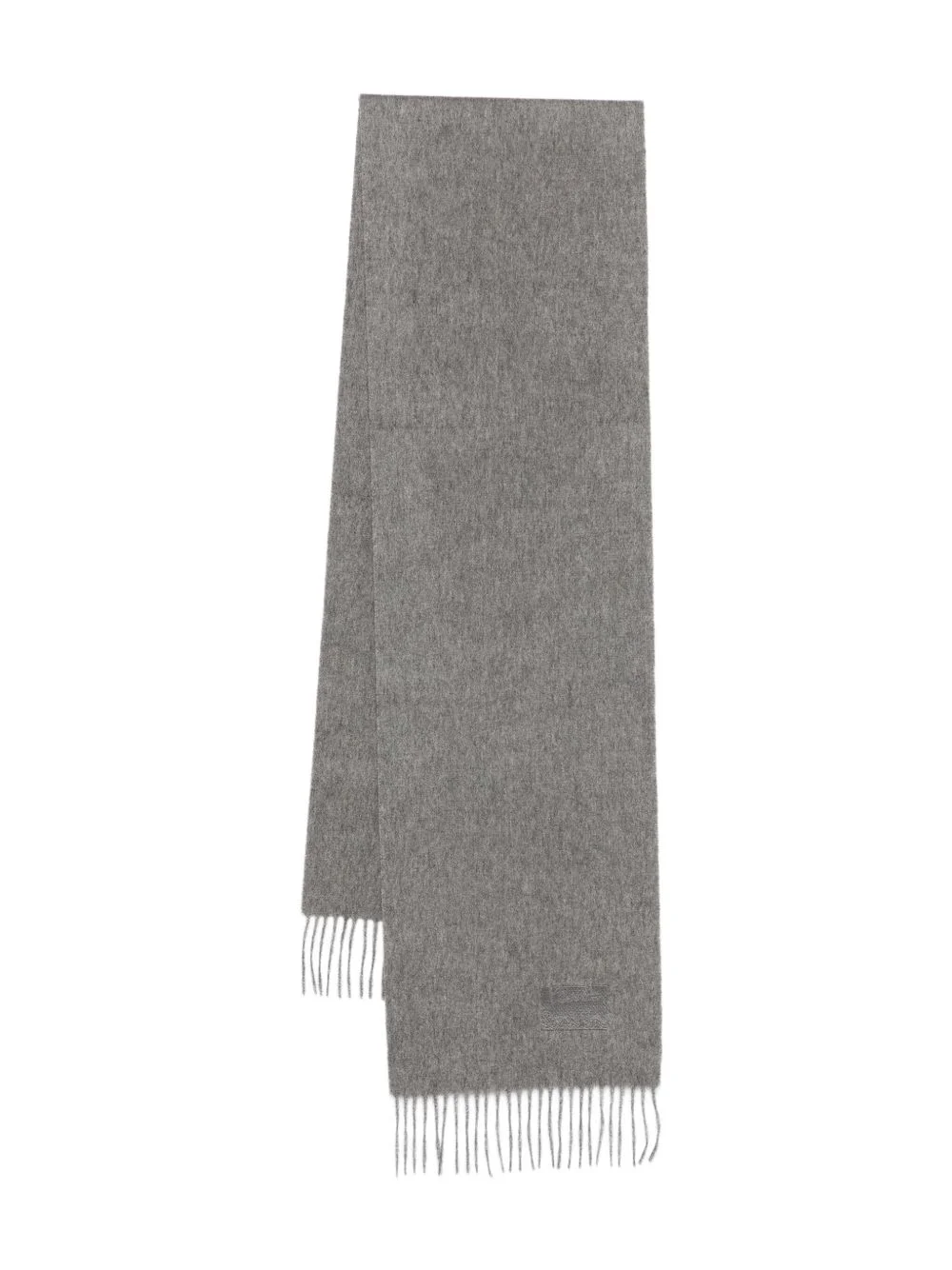 fringed-edge cashmere scarf - 1