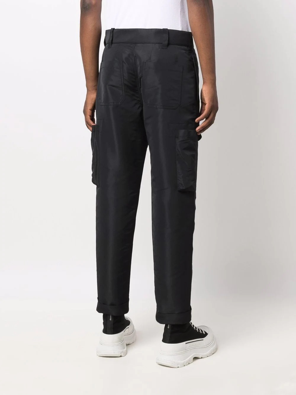 tapered-leg cargo-pocket trousers - 4