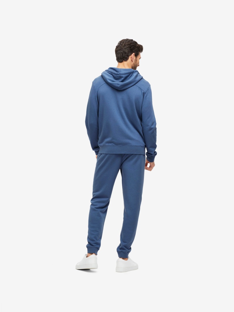 Men's Hoodie Quinn Cotton Modal Storm Blue - 4