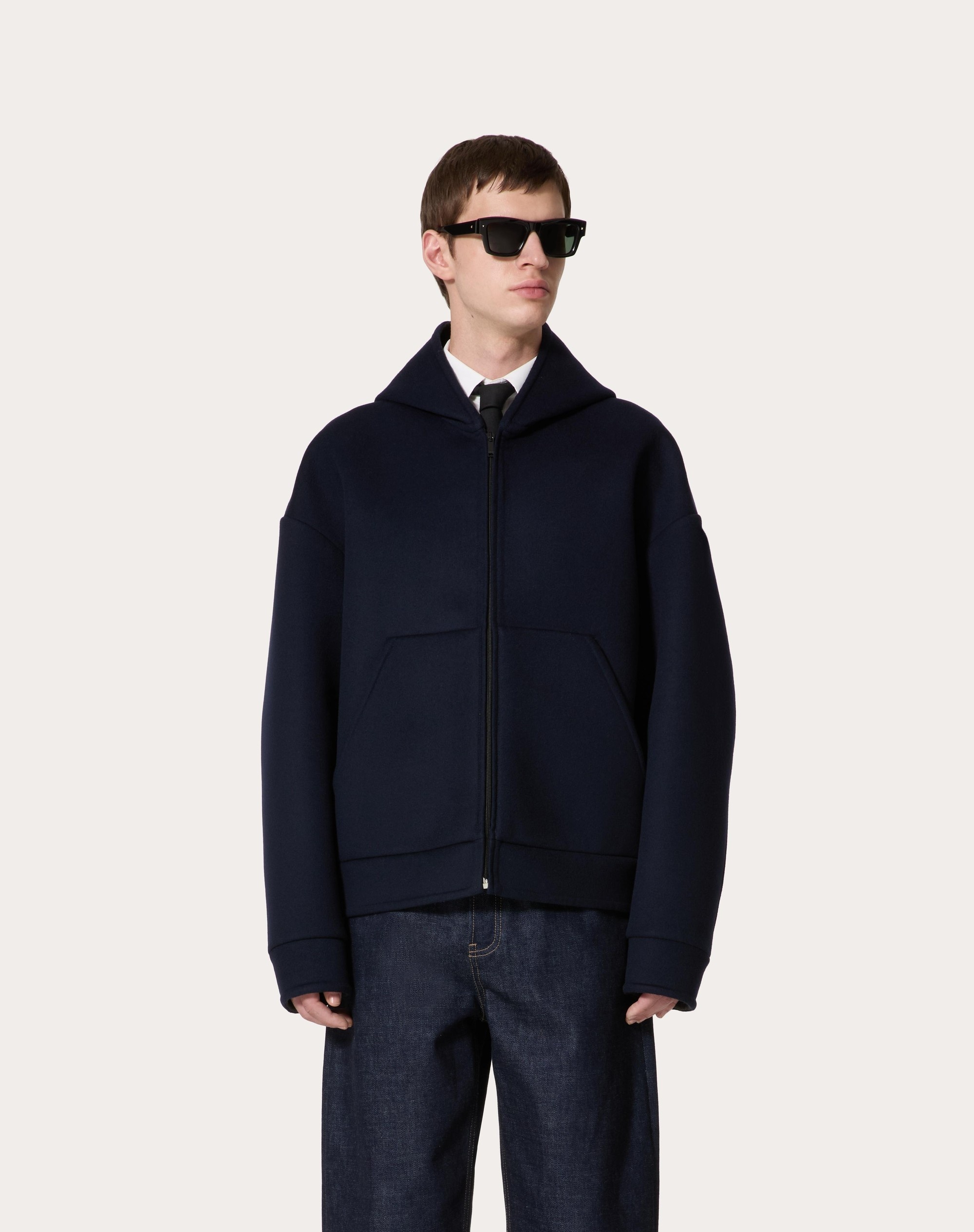 WOOL AND CASHMERE HOODED SWEATSHIRT - 3