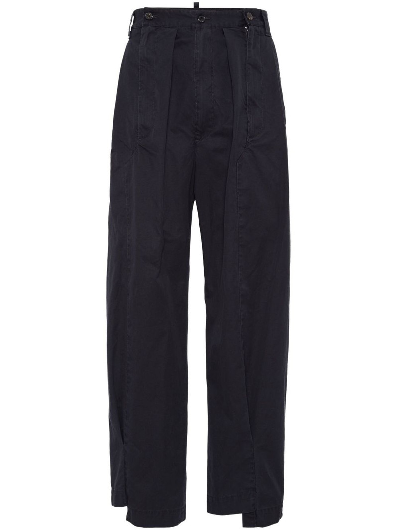 cotton straight-leg trousers 1