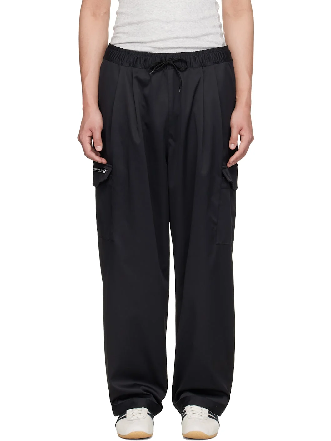 Black MILT2601 Cargo Pants - 1