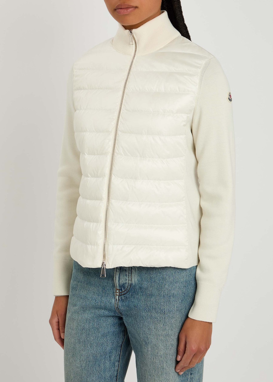 Moncler Quilted Shell and Wool Cardigan - 2