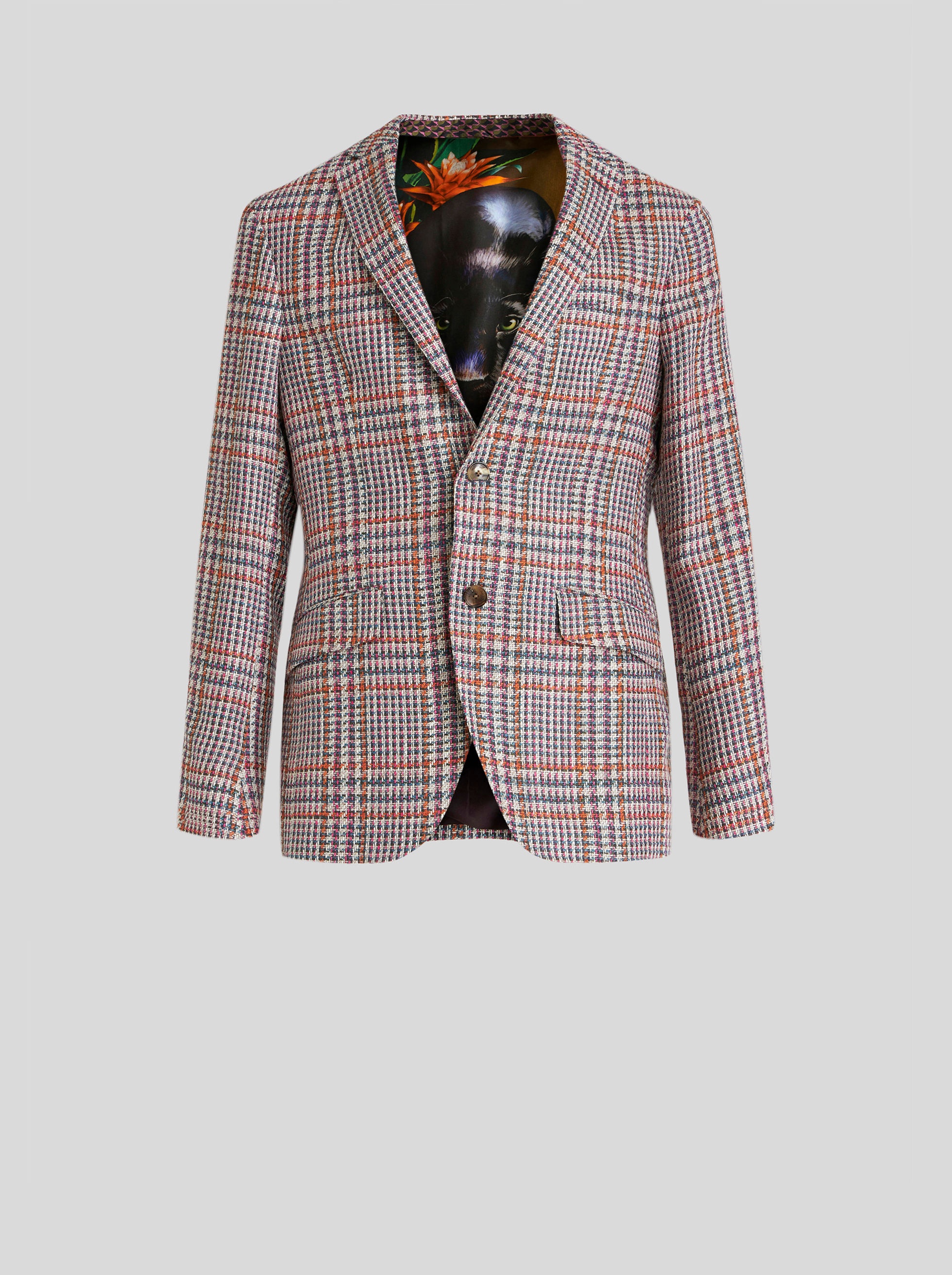 TAILORED PRINCE OF WALES CHECK JACKET - 1