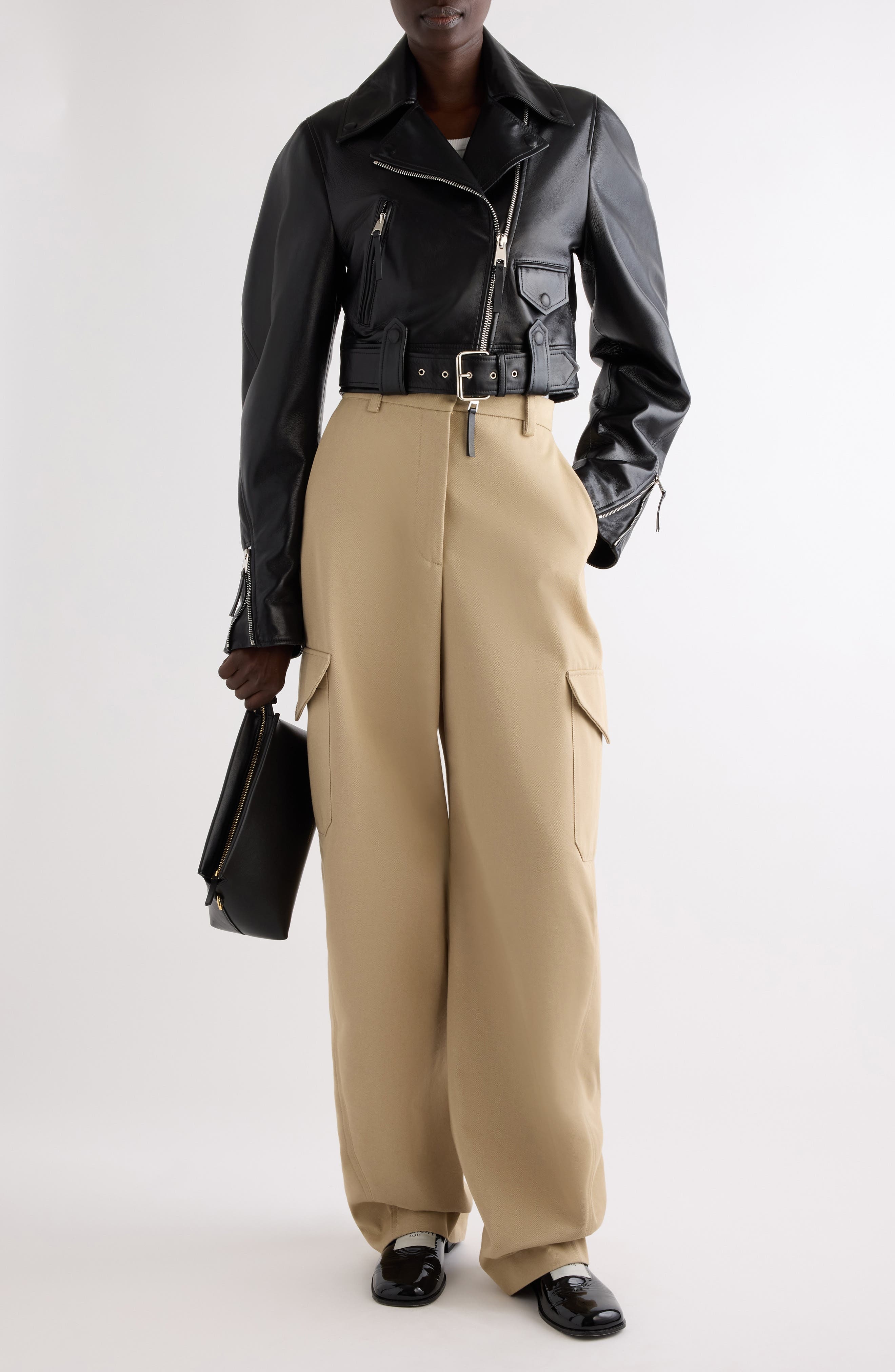 Givenchy Cargo Cocoon Trousers in Beige at Nordstrom - 2