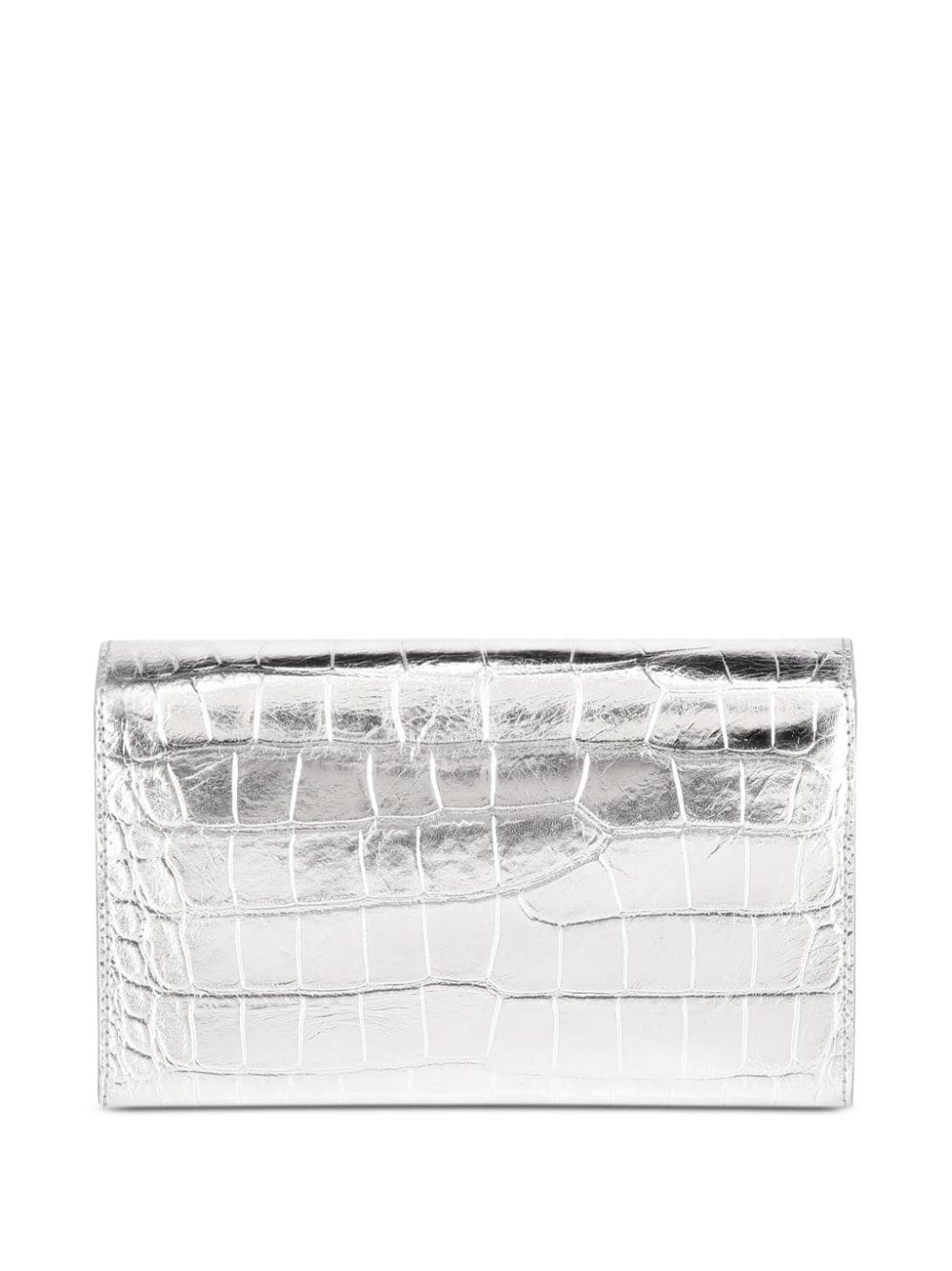 small crocodile-embossed shoulder bag - 2