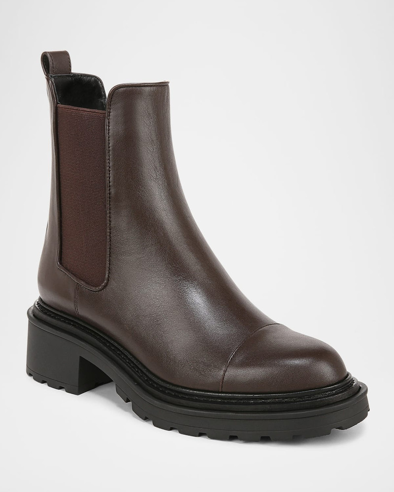 VERONICA BEARD Delilah Leather Chelsea Booties outlook