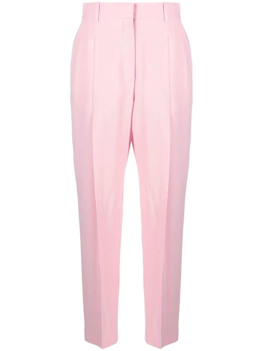 pleated high-rise tailored trousers - 1