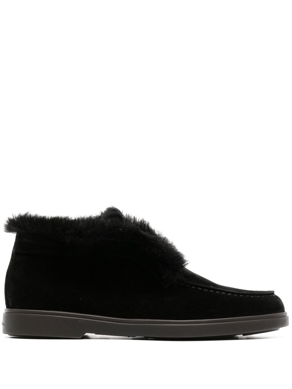 slip-on shearling loafers - 1
