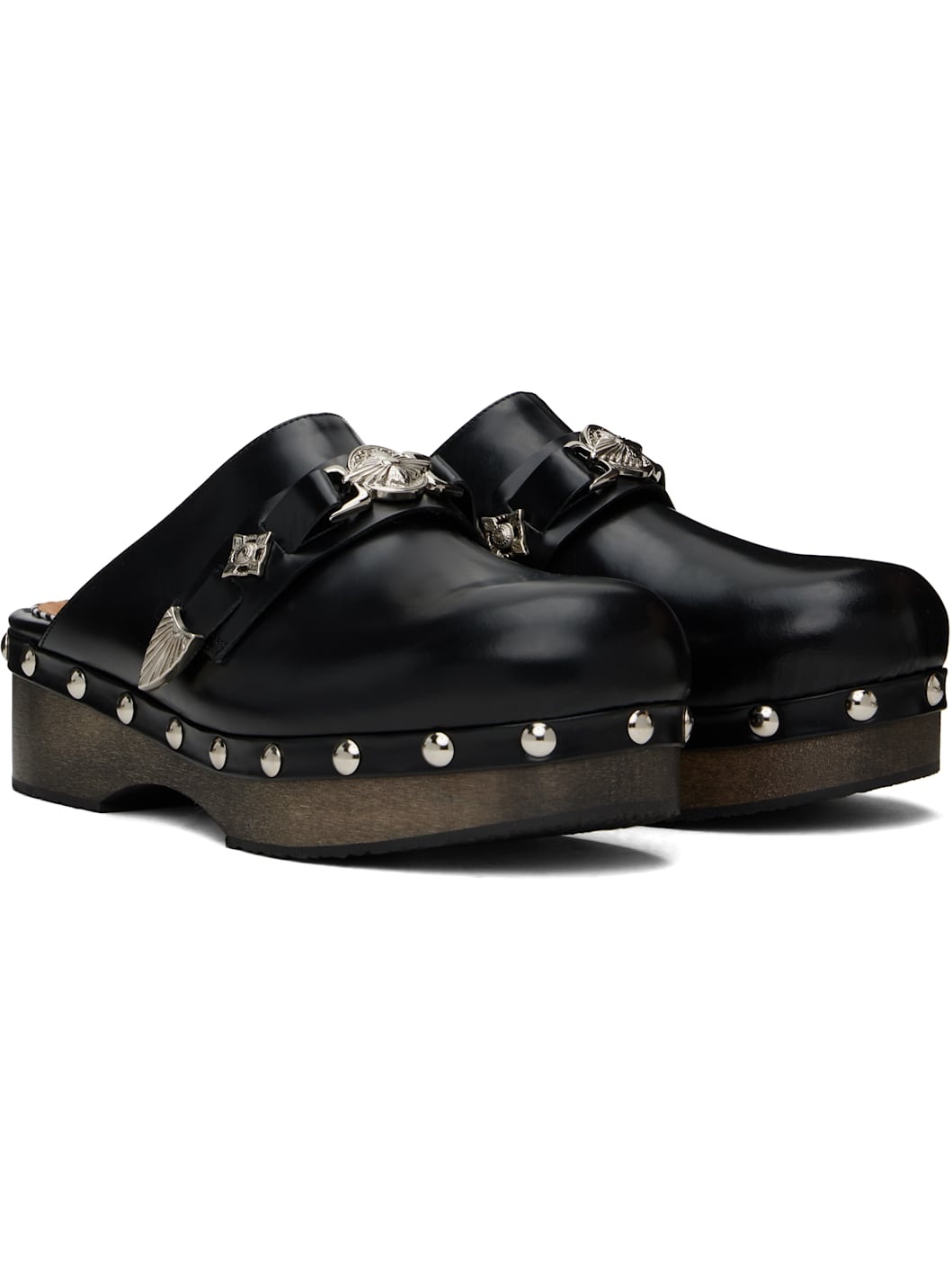 Black Stud Loafers - 4
