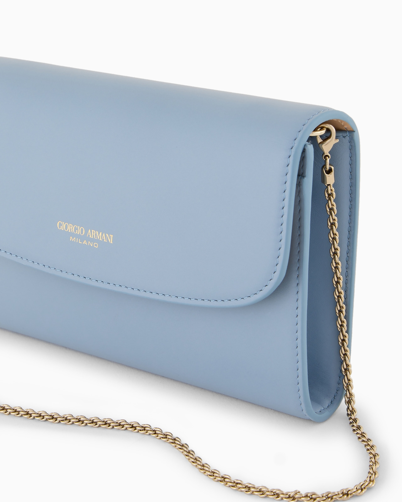 Glossy leather la Prima clutch bag - 5