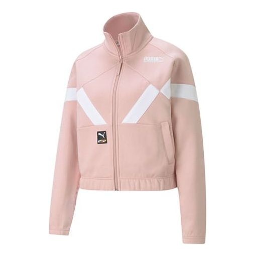 (WMNS) PUMA Pi Dblknit Logo Printing Jacket Pink 531347-15 - 1