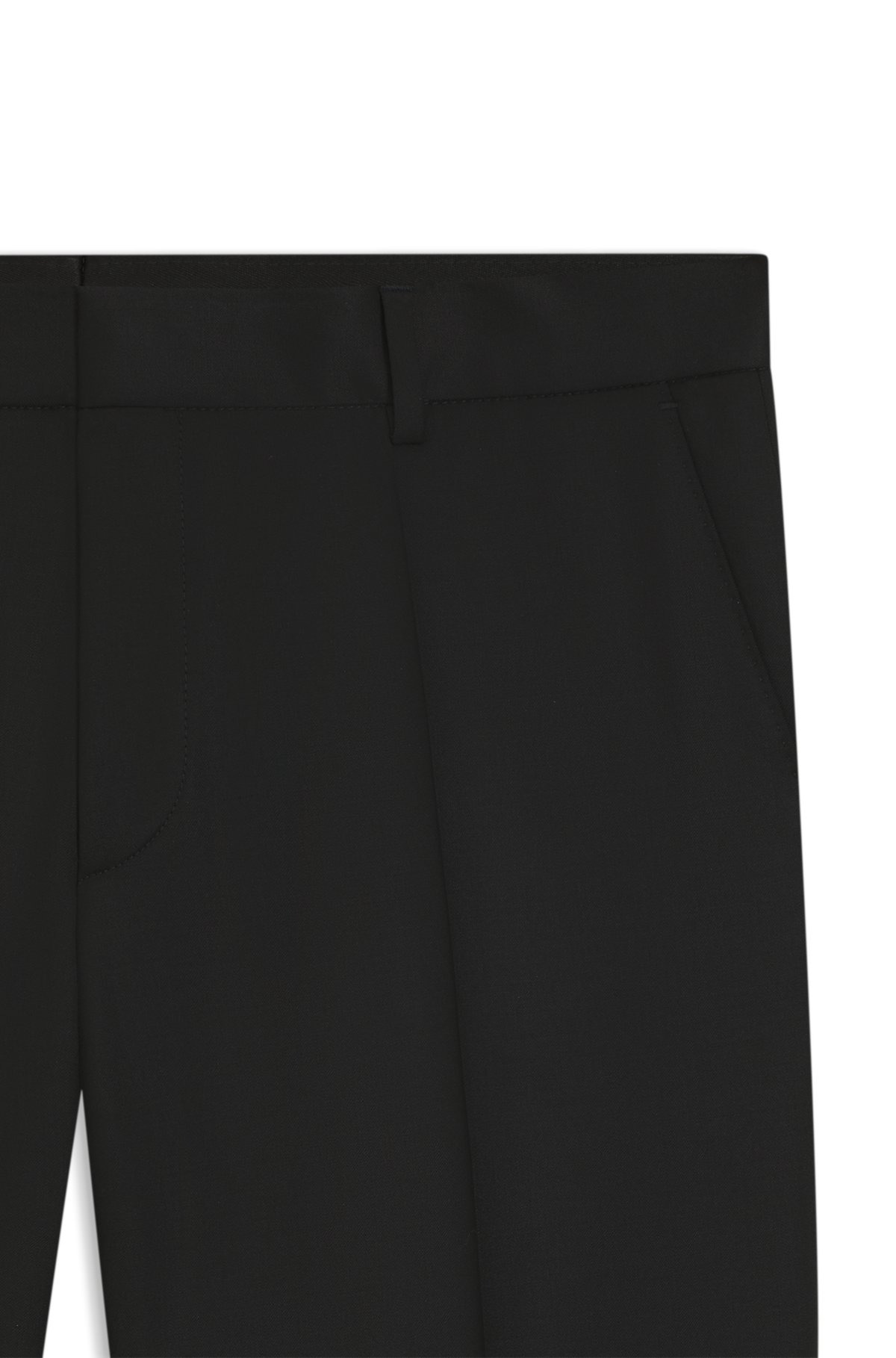 SLIM-FIT TROUSERS IN VIRGIN-WOOL SERGE - 6