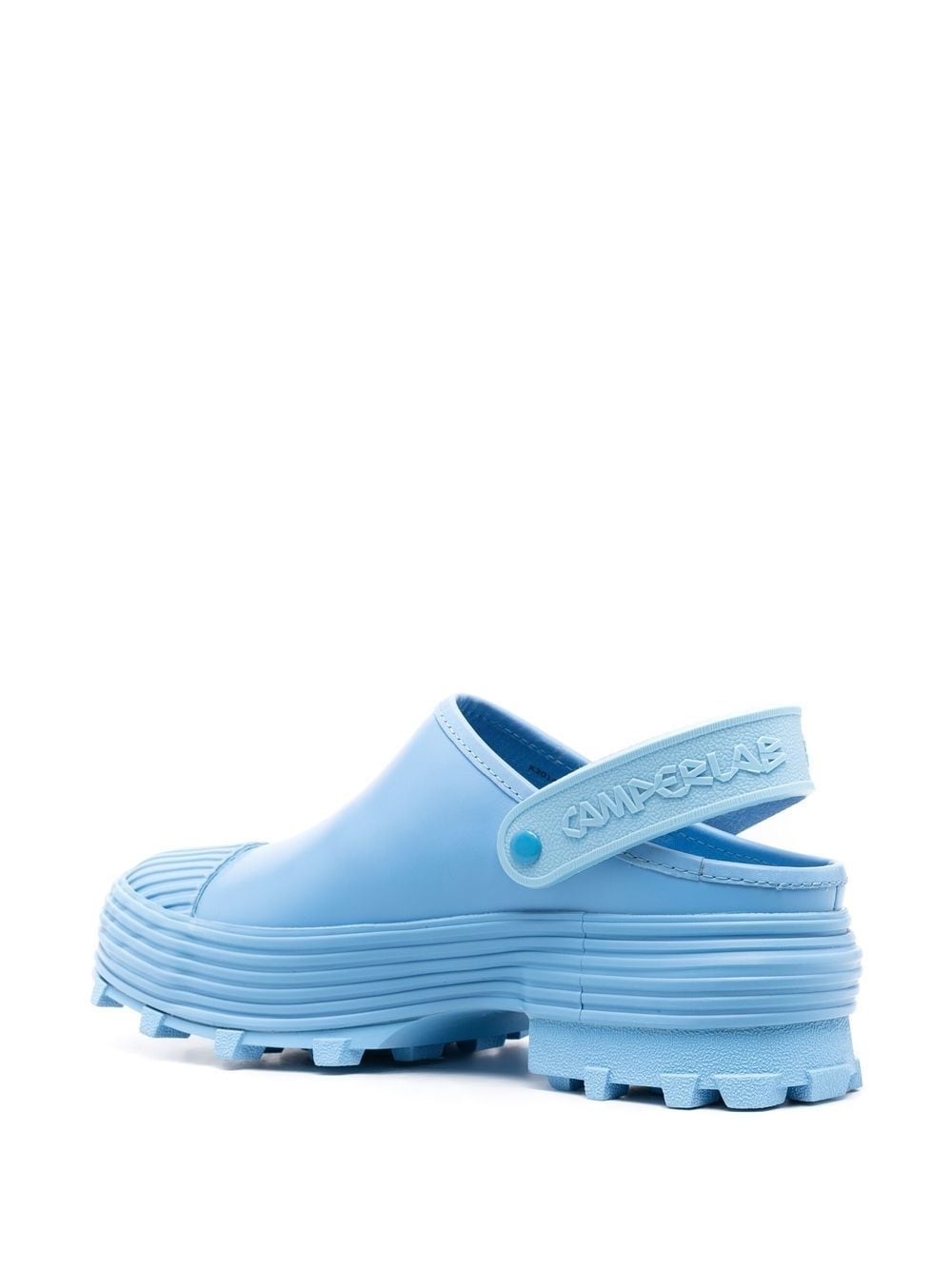 logo-strap chunky mules - 3