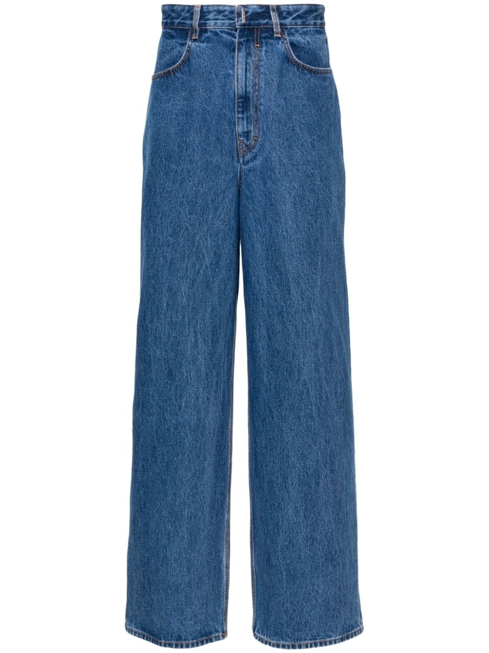 mid-rise wide-leg jeans - 1