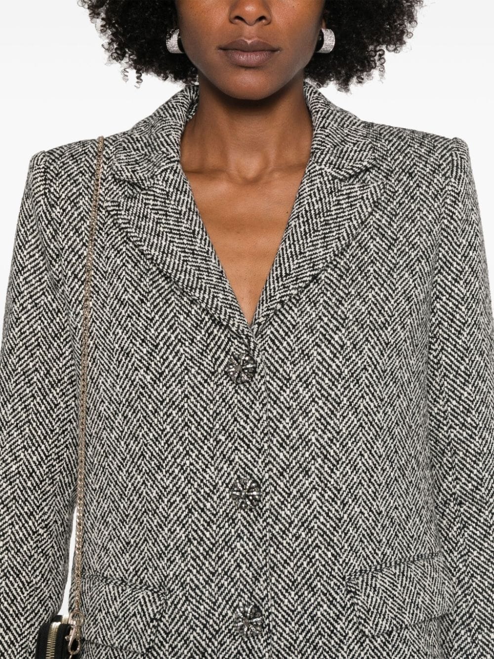 herringbone blazer - 5