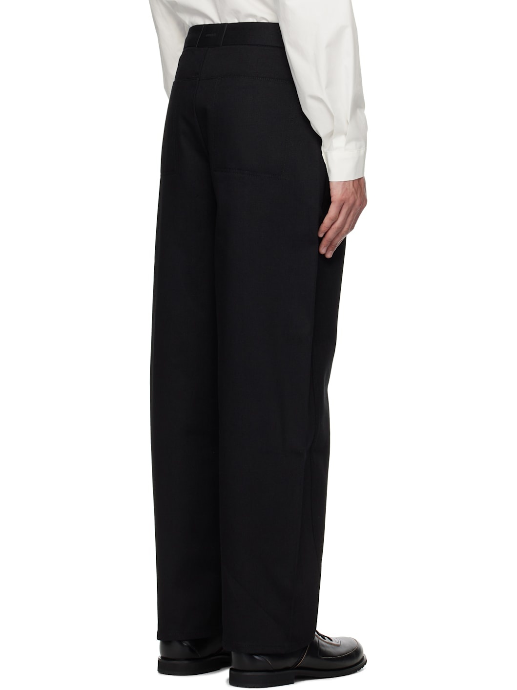 Black Curved Seam Jeans - 3