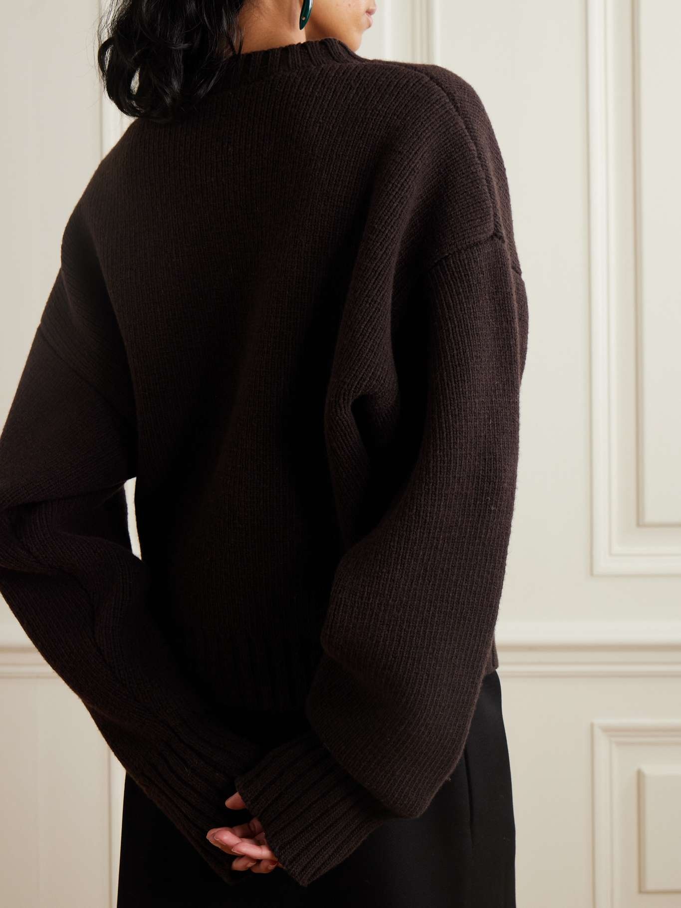 Ribbed wool sweater - 3