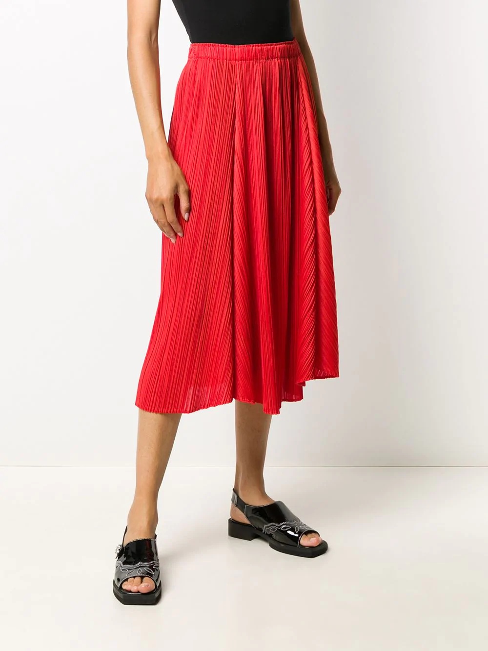 asymmetric pleats skirt - 3