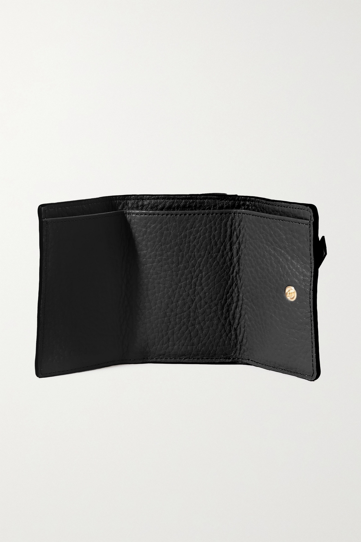 Alphabet textured-leather wallet - 5