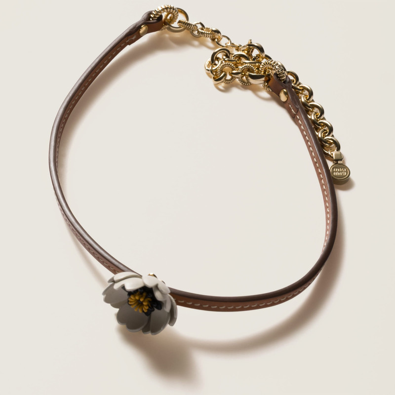 Miu Miu Leather choker outlook