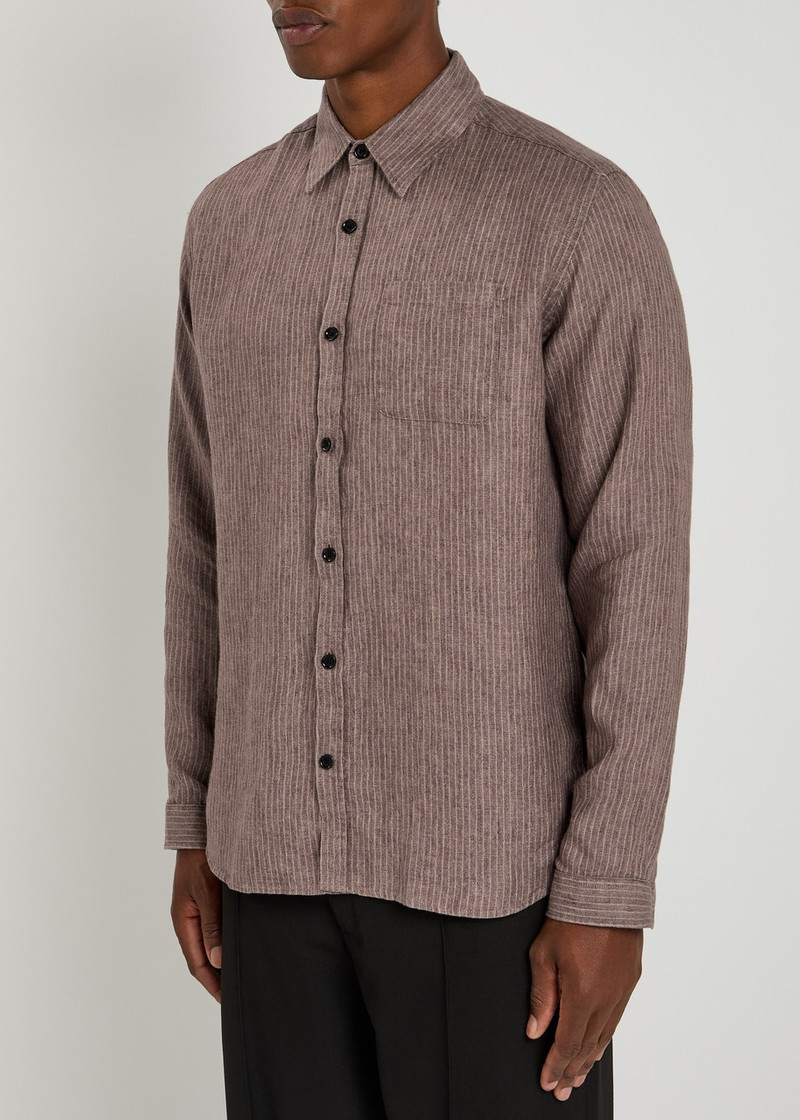 Oliver Spencer Oliver Spencer New York Special Striped Cotton-blend Shirt outlook