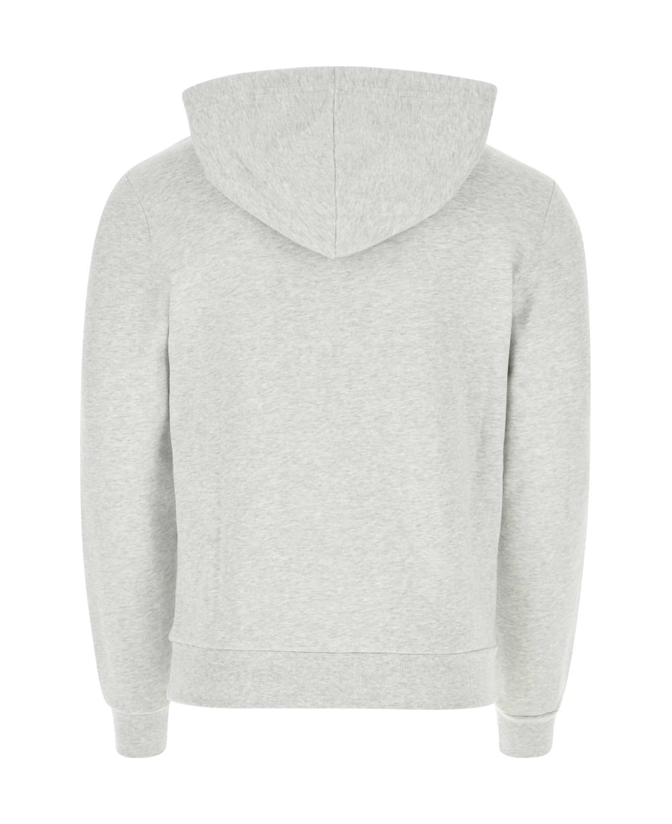 Melange Grey Cotton Sweatshirt - 2