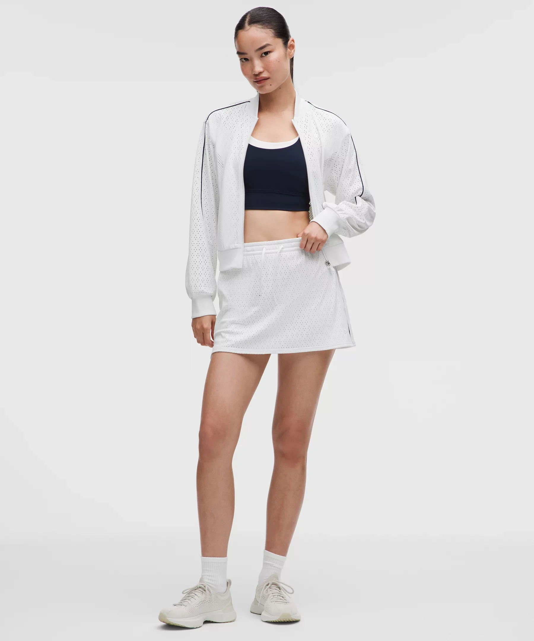 Ace Advantage High-Rise Knit Mesh Tennis Skirt - 1