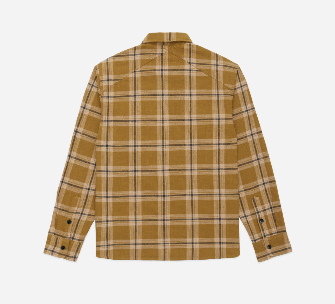 Crosscut Flannel - Coyote Slub Check - 2