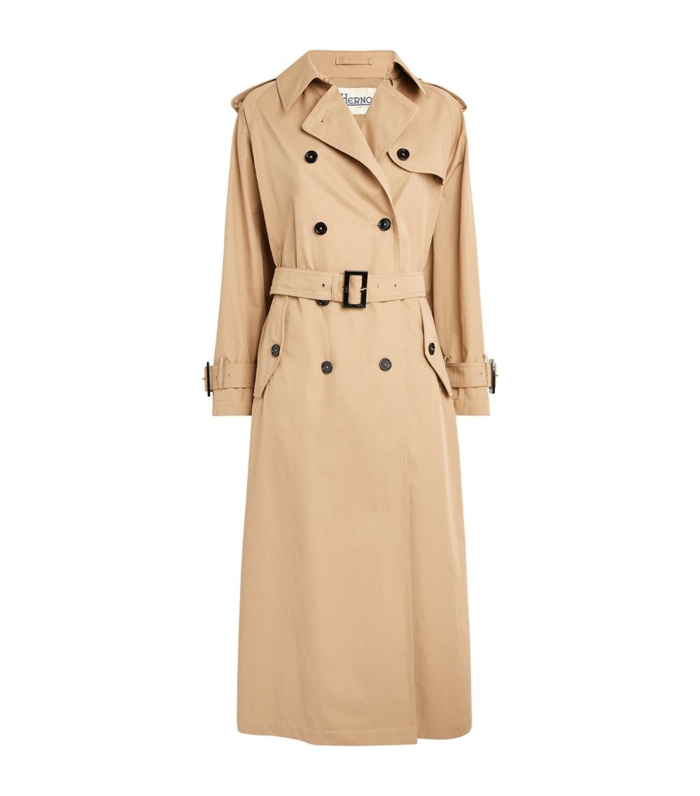Herno Cotton Trench Coat | harrods | REVERSIBLE