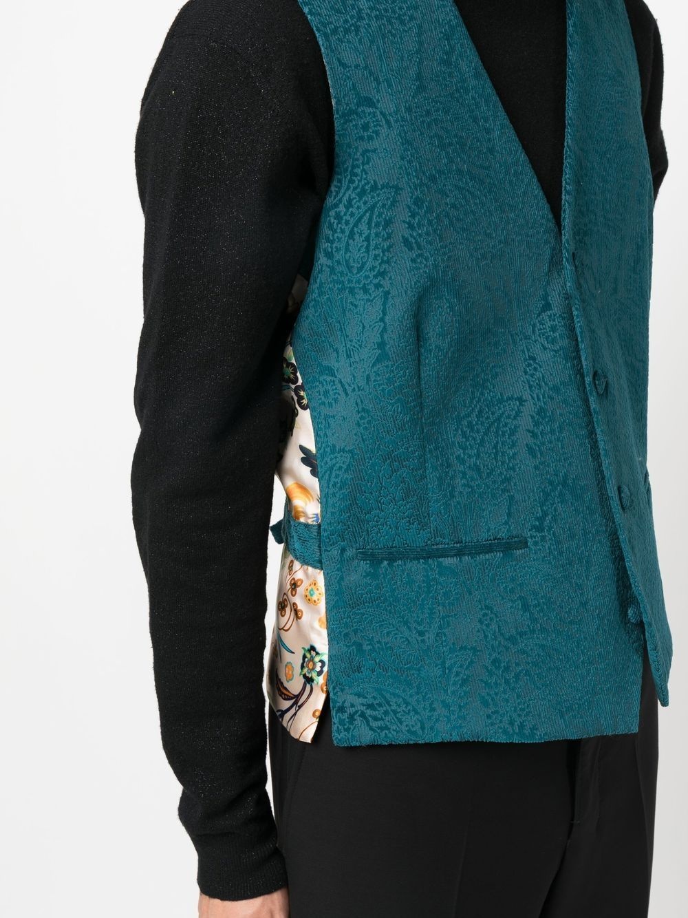 paisley pattern waistcoat - 5