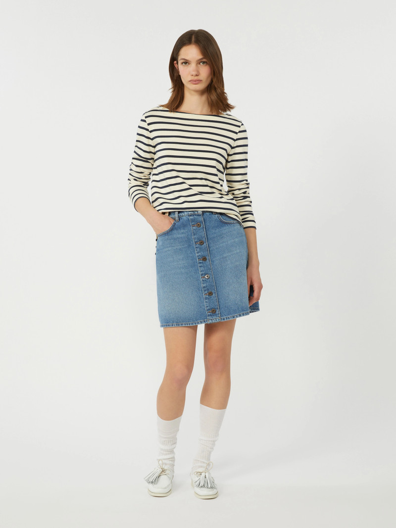 WEEKEND Max Mara Striped cotton T-shirt - IVORY outlook