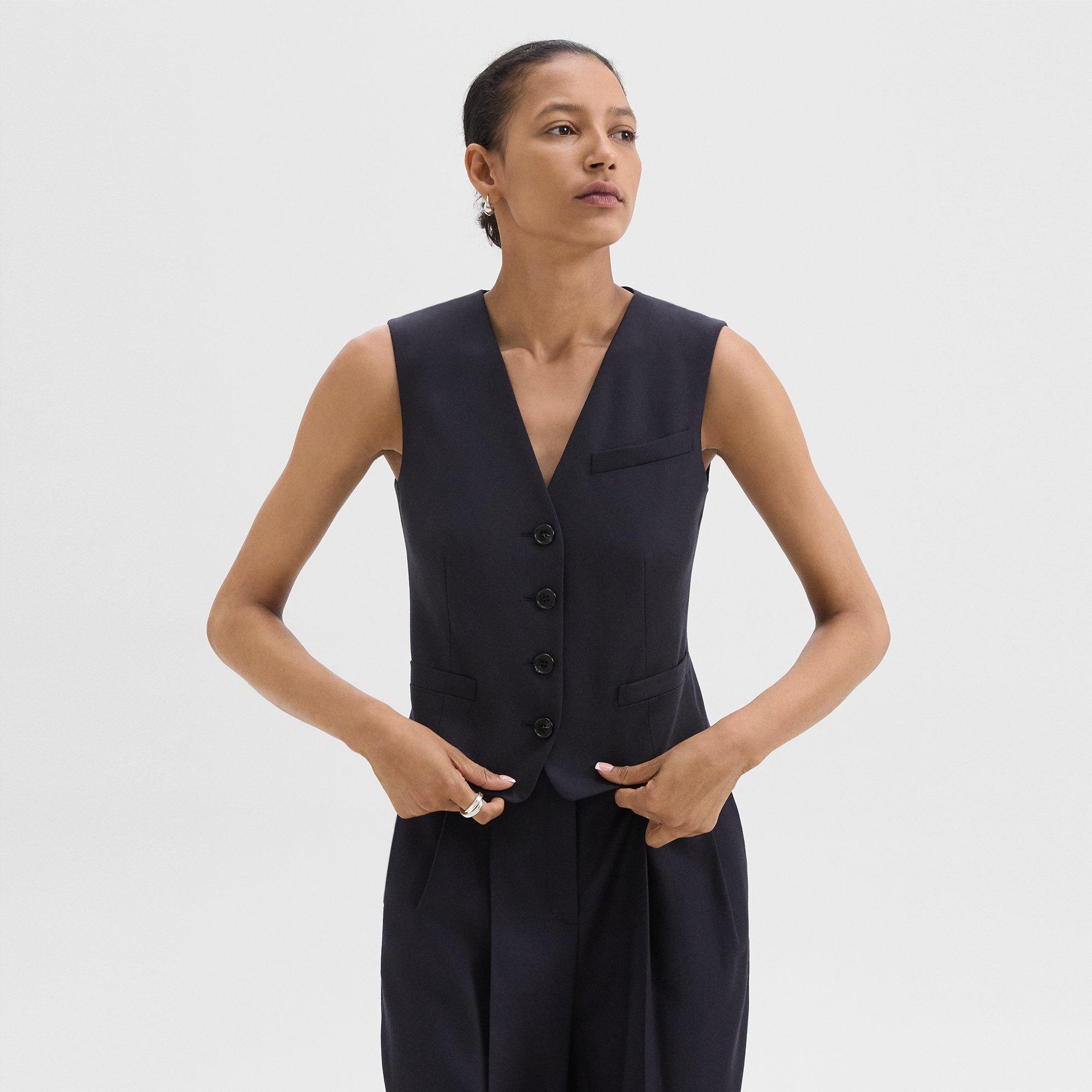 Slim Vest in Sleek Flannel - 2