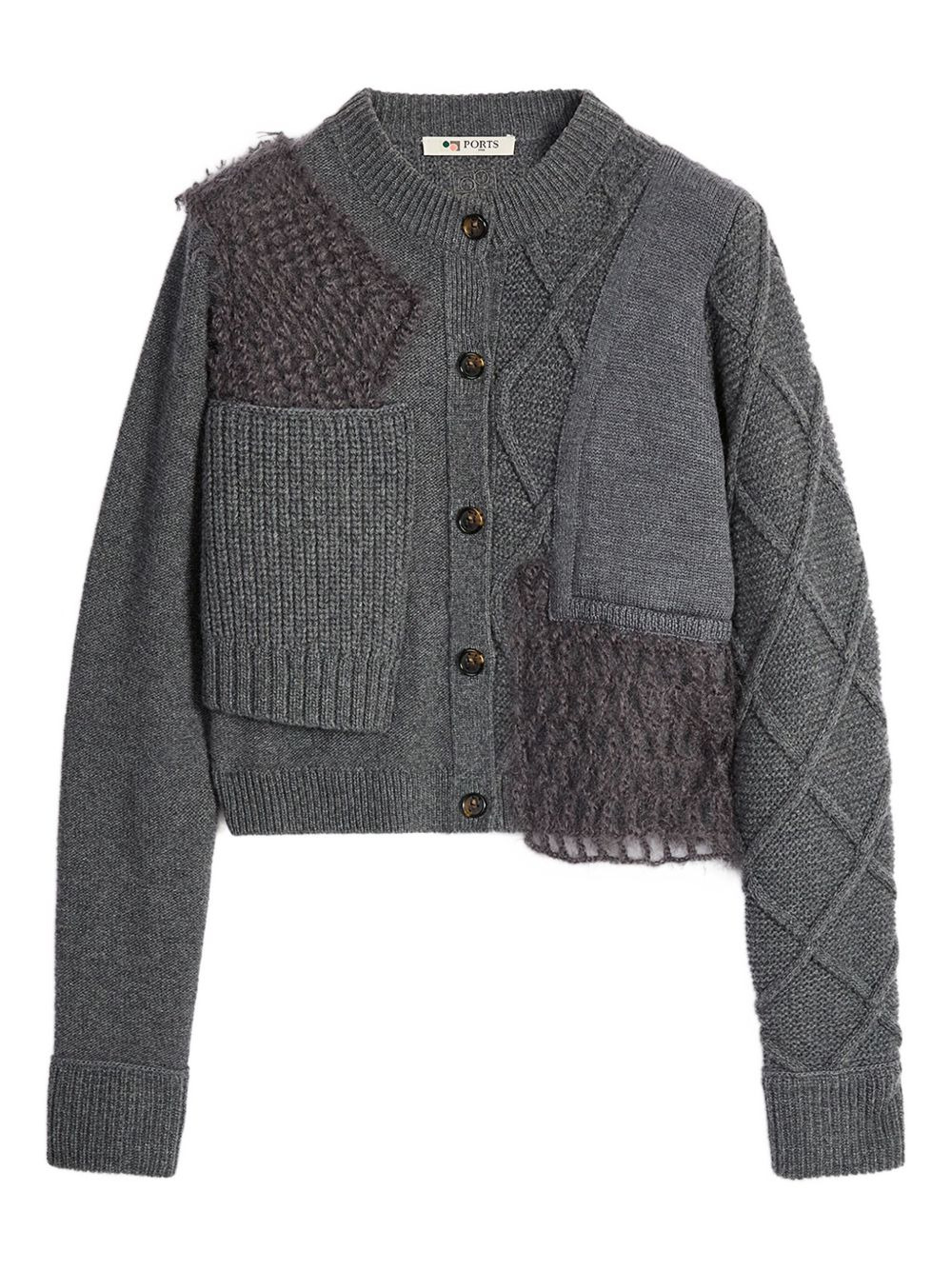 patchwork cardigan - 1