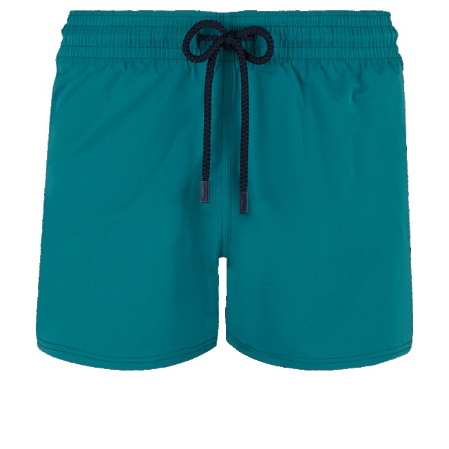 Men Swim Trunks Short and Fitted Stretch Solid - 1