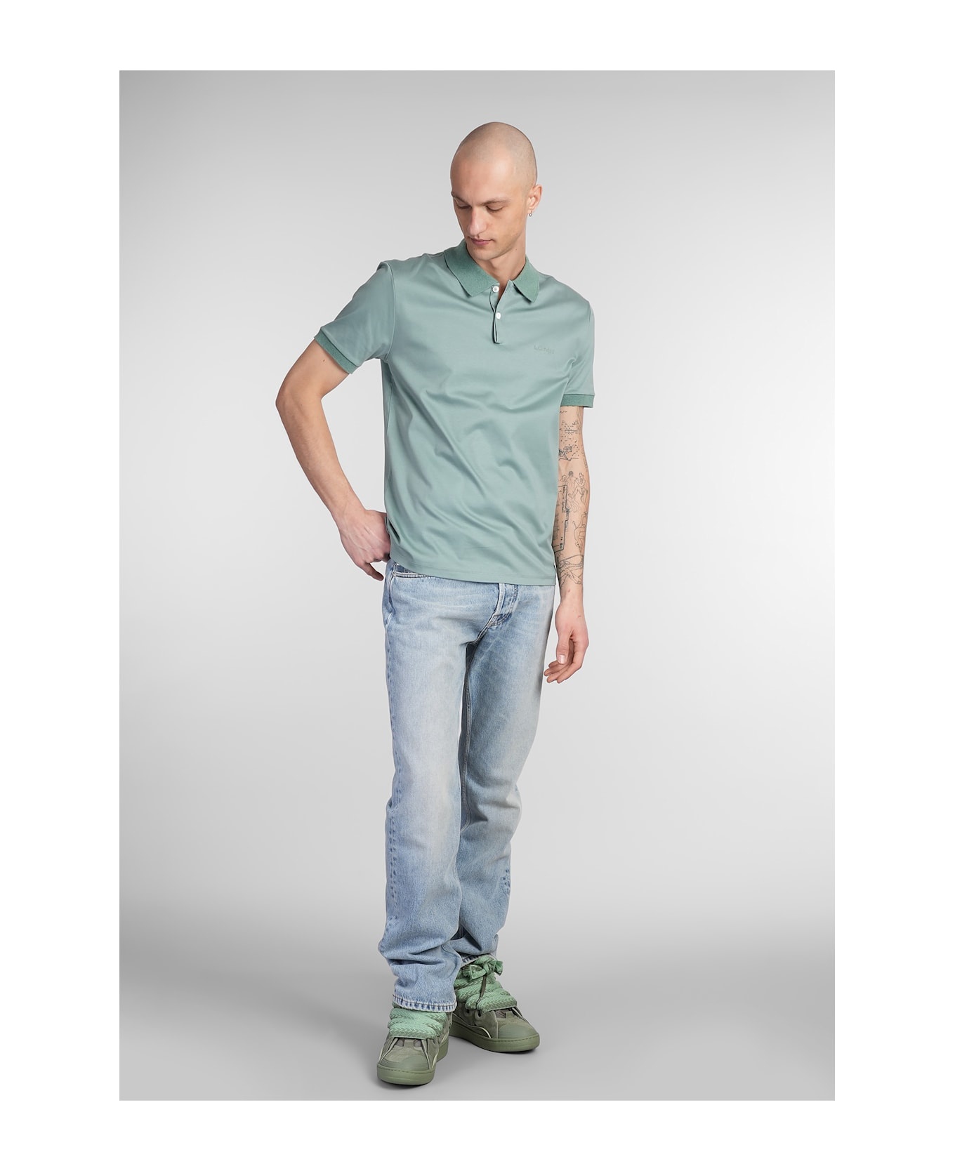 Polo In Green Cotton - 2
