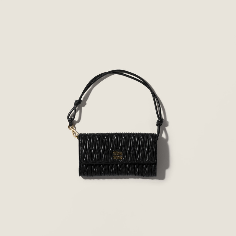 Matelassé nappa leather wallet 1