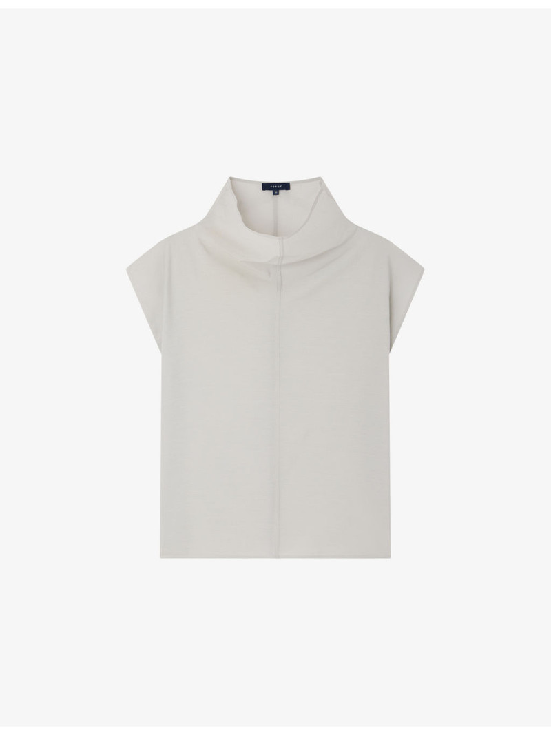 Izumi Asymmetric-Hem Cotton Blouse 1