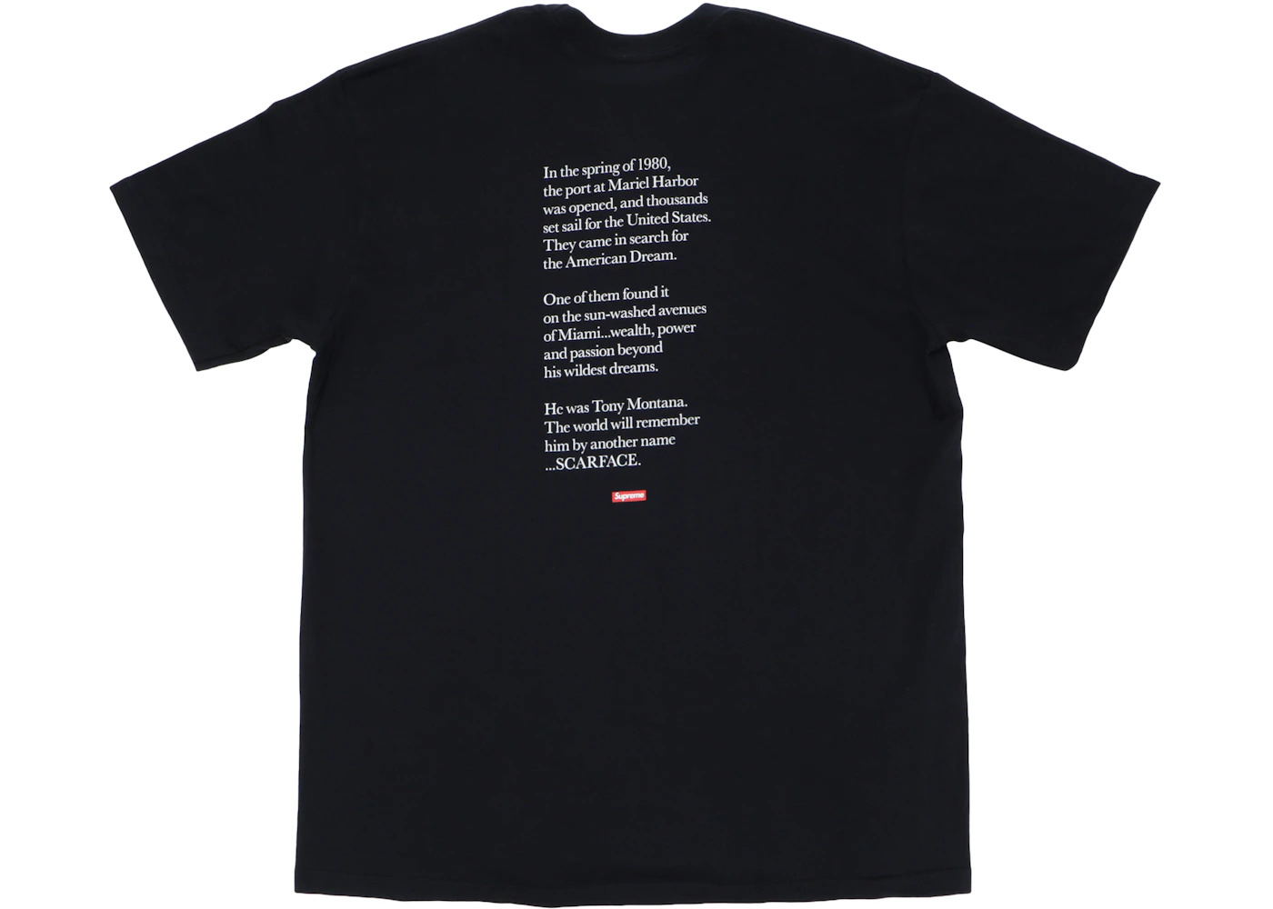 Supreme Scarface Split Tee Black - 2